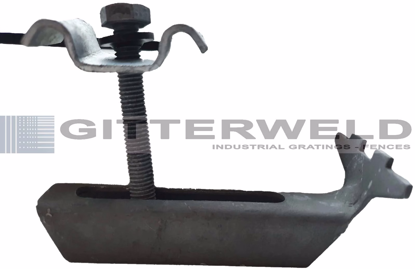 Clemă standard completă pentru fixarea grătarelor metalice